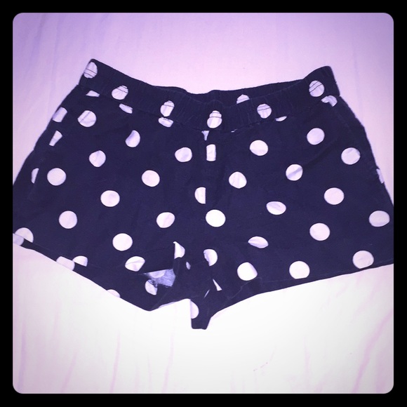 J. Crew Pants - J. Crew Navvy Blue Polka Dot Shorts